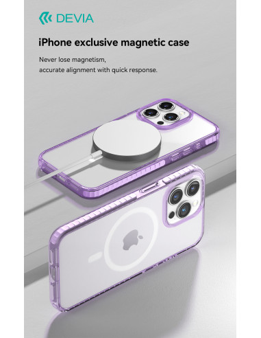 DEVIA CARCASA GUARDIAN MAGSAFE IPHONE 15 PRO LILA