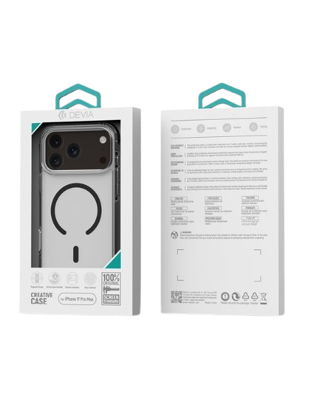 DEVIA CARCASA MAGNETIC ARMOUR IPHONE 17 PRO NEGRO