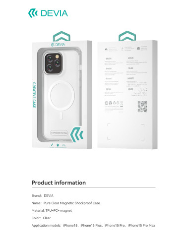 DEVIA CARCASA MAGNETIC IPHONE 15 PLUS