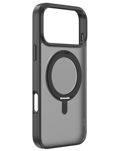DEVIA CARCASA MAGNETIC SOPORTE GIRATORIO IPHONE 17 NEGRO