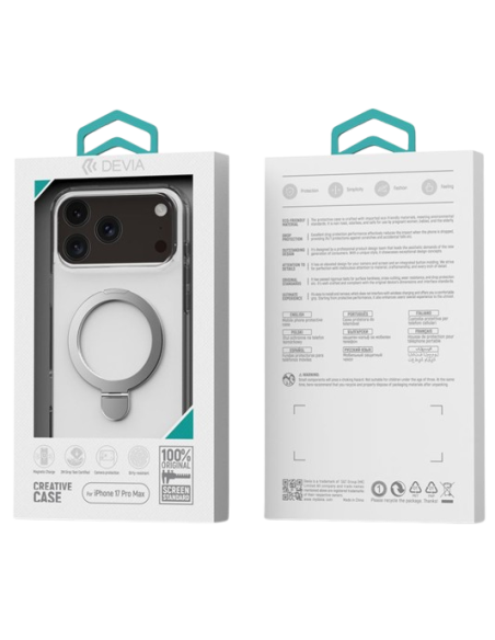 DEVIA CARCASA MAGNETIC SOPORTE IPHONE 17 PRO MAX