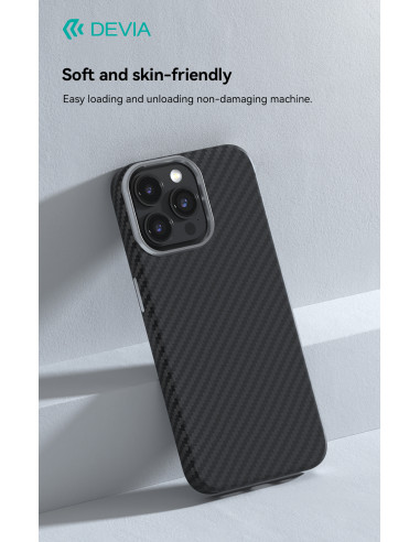 DEVIA CARCASA MAGSAFE CARBON FIBRE IPHONE 15 PRO