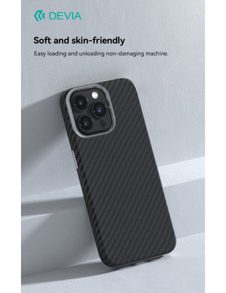 DEVIA CARCASA MAGSAFE CARBON FIBRE IPHONE 15 PRO