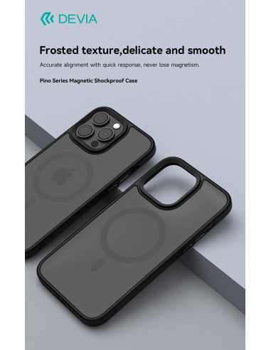 DEVIA CARCASA MAGSAFE PINO IPHONE 16 PRO MAX NEGRO