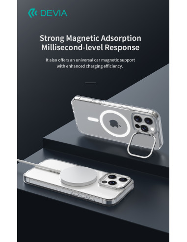 DEVIA CARCASA MAGSAFE SOPORTE CAMARA IPHONE 16 PRO