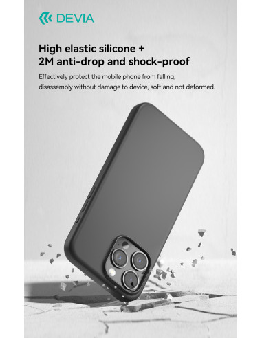 DEVIA CARCASA NATURE IPHONE 15 PLUS NEGRO