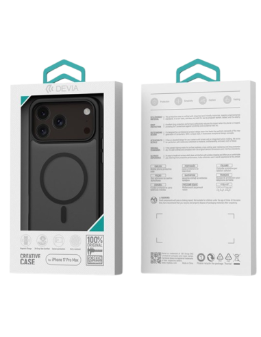 DEVIA CARCASA PINO MAGNETIC IPHONE 17 PRO NEGRO