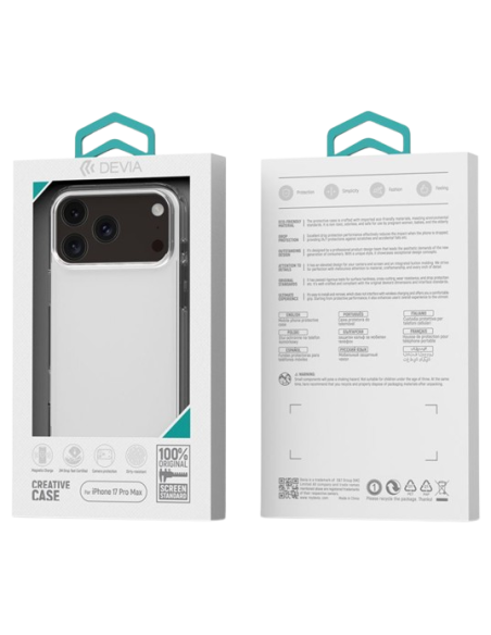 DEVIA CARCASA SHOCKPROOF IPHONE 17 PRO