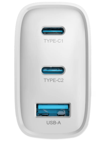 DEVIA CARGADOR EXTREME PD 65W USBa + 2 USBc BLANCO