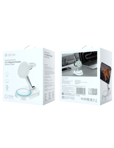 DEVIA CARGADOR INDUCCION MAGNETICO APPLE WATCH/MOVIL/AIRPODS 3 EN 1