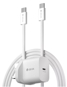 DEVIA CARGADOR PD 30W GAN CON CABLE C-C (UK) 2