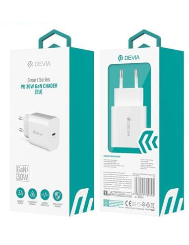 DEVIA CARGADOR PD 30W GAN EU