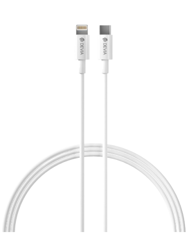 DEVIA CARGADOR SMART PD 20W GAN CON CABLE C-LIGHTNING (UK)