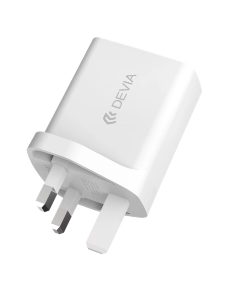 DEVIA CARGADOR SMART PD 20W GAN CON CABLE C-LIGHTNING (UK)