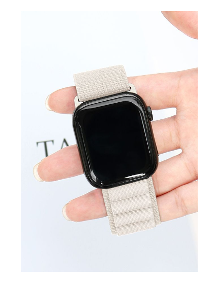 DEVIA CORREA NAYLON BRAIDED SPORT5 APPLE WATCH 38/40/41mm STARLIGHT
