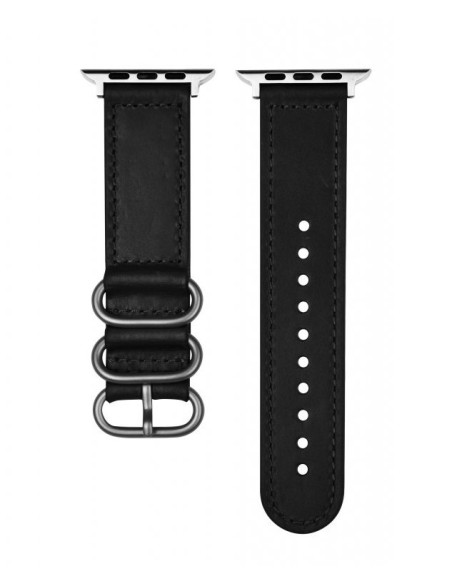 DEVIA CORREA PIEL TRICYCLIC Apple watch 38/40mm NEGRO