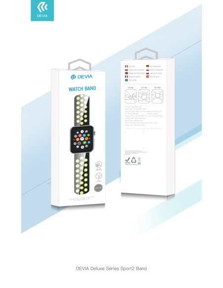 DEVIA CORREA SPORT APPLE WATCH 38/40/41mm BLANCO