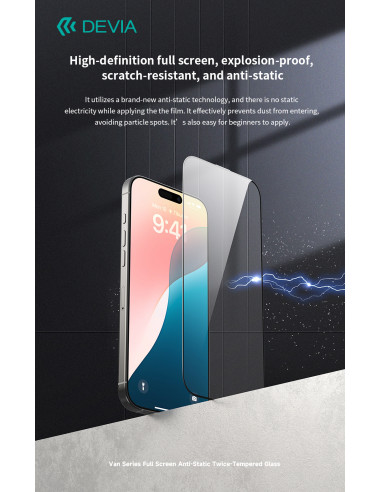 DEVIA CRISTAL TEMPLADO IPHONE 16 PLUS