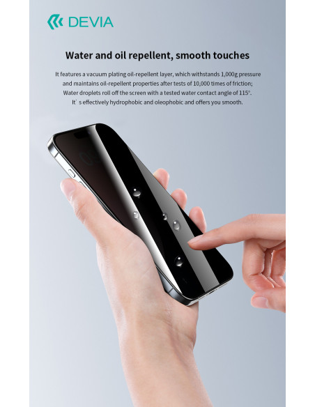 DEVIA CRISTAL TEMPLADO PRIVACIDAD IPHONE 16 PLUS