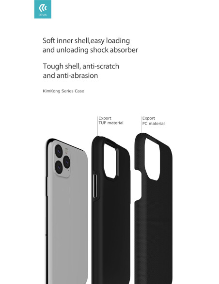DEVIA Carcasa KIMKONG IPhone 12 MINI NEGRO