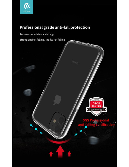 DEVIA Carcasa SHARK4 IPhone 11 PRO MAX TRANSPARENTE