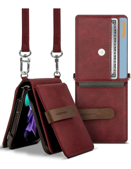 GOOSPERY funda WALLET GALAXY Z FLIP 4 VINO