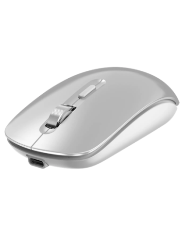 DEVIA RATON INALAMBRICO DUAL MODE PLATA