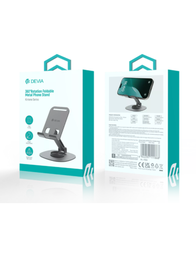 DEVIA SOPORTE PLEGABLE 360 SOBREMESA MOVIL GRIS
