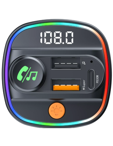 DEVIA TRANSMISOR fm COCHE 30W NEGRO