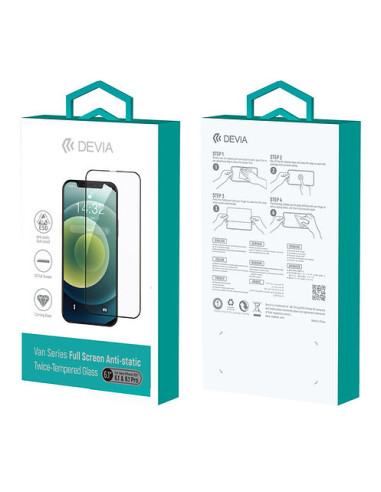 DEVIA cristal templado Iphone 13 MINI NEGRO