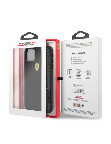 FERRARI CARCASA 'SHIELD' IPHONE 6/7/8/SE NEGRO