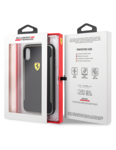 FERRARI CARCASA HARD CARBON IPHONE XS MAX NEGRO 2