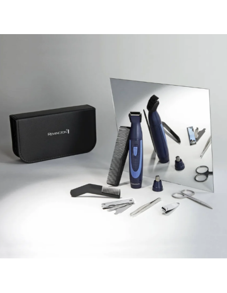 REMINGTON KIT RECORTADORA NE3890/13 ACCESORIOS AZUL