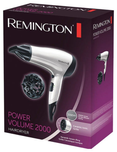 REMINGTON SECADOR DE PELO POWER VOLUME 2000W/ BLANCO