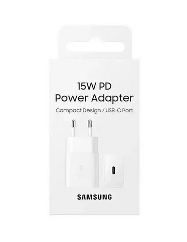 SAMSUNG CARGADOR 15W PD TIPO C BLANCO
