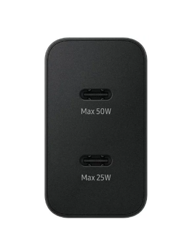 SAMSUNG CARGADOR PD 50W + USB-C/USB-C CABLE 5A NEGRO