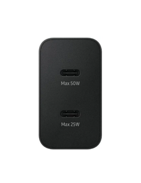 SAMSUNG CARGADOR PD 50W + USB-C/USB-C CABLE 5A NEGRO