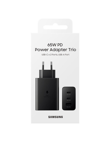SAMSUNG CARGADOR TRIO 65w PD USB C x 2, USB A