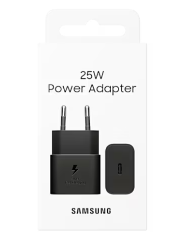 SAMSUNG CARGADOR USB-C 25W GAN NEGRO V2