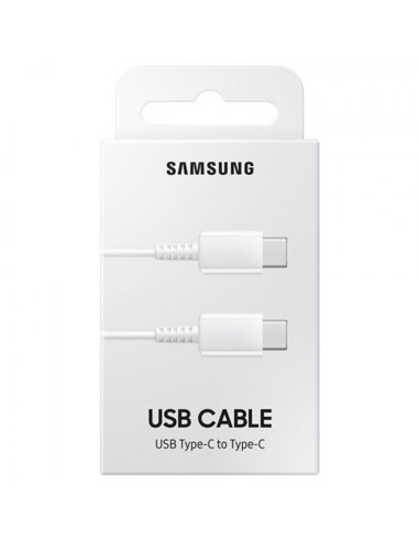 SAMSUNG CABLE TIPO C - TIPO C 1m. 3A BLANCO