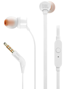 JBL AURICULAR TUNE T110 BLANCO