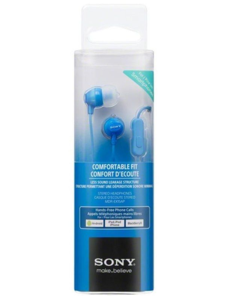 SONY AURICULAR MDREX15APLICE7 CON MICRO JACK AZUL