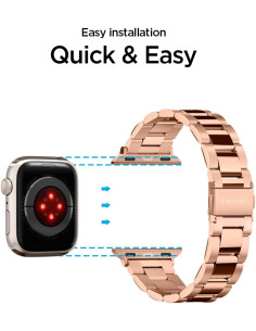 SPIGEN CORREA APPLE WATCH MODERN FIT 38/40/41/42mm ORO ROSA 2