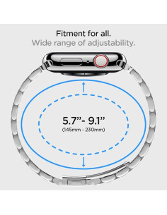 SPIGEN CORREA APPLE WATCH MODERN FIT 42/44/45/49mm PLATA 2