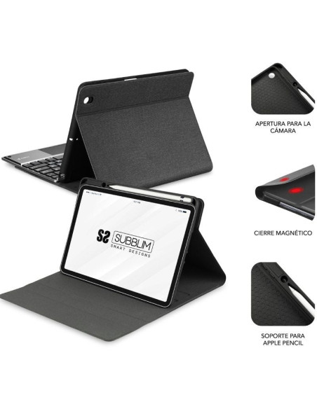 SUBBLIM FUNDA TECLADO RETROILUMINADO IPAD 10.9 (10 GEN)