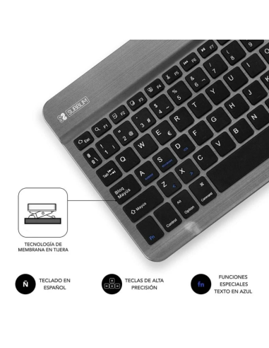 SUBBLIM TECLADO INALAMBRICO GRIS
