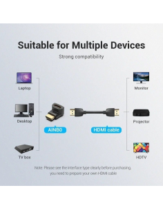 VENTION ADAPTADOR HDMI 4K HDMI MACHO - HDMI HEMBRA 2