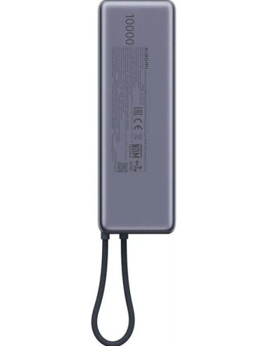 XIAOMI BATERIA AUXILIAR 10000mAh/ PANTALLA/ 165W/ GRIS