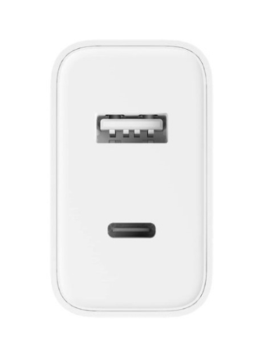 XIAOMI CARGADOR DUAL 33W TIPO C - USB BLANCO
