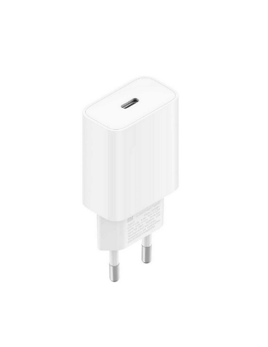 XIAOMI CARGADOR RAPIDO 20W TIPO C BLANCO